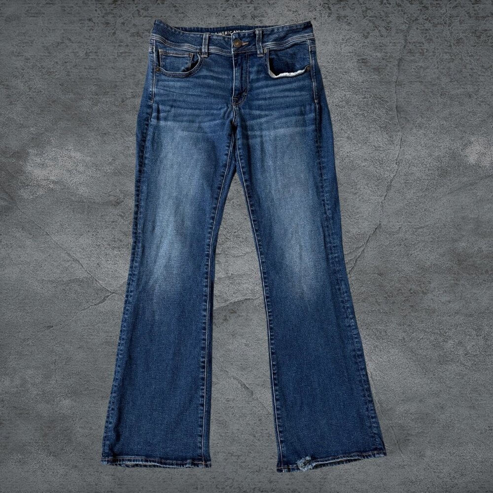 American Eagle Kick Boot Women's Jeans Super Stretch Size 12 Regular